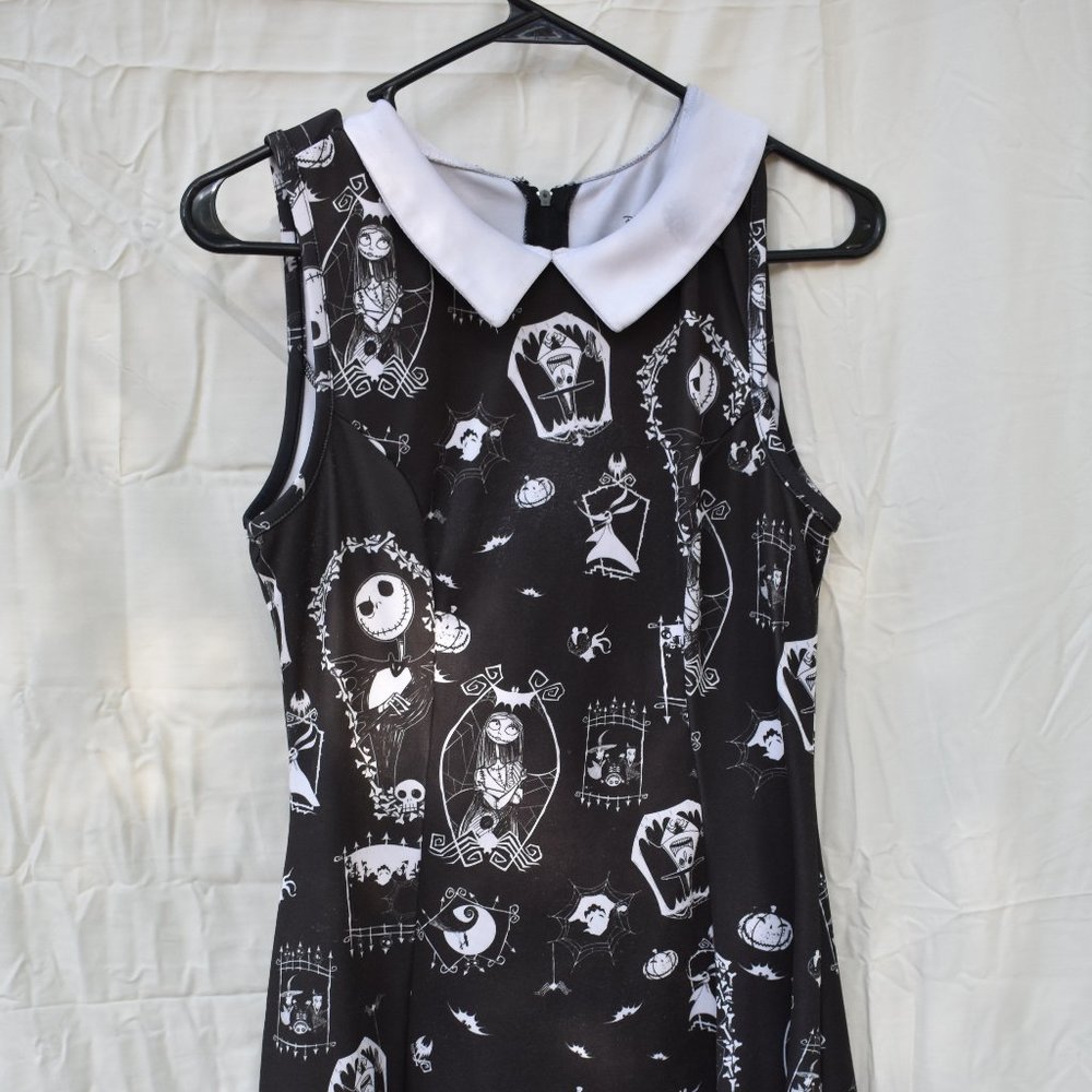 Nightmare Before Christmas collared skater dress.